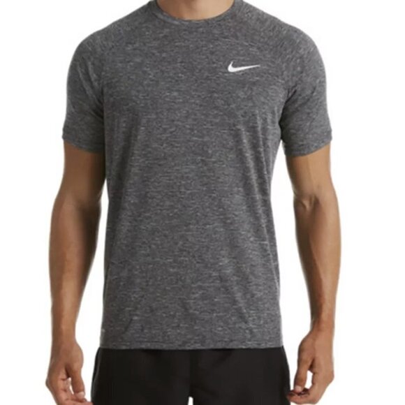❤️442 Nike Hydroguard Dri-FIT Stretch UPF 40+ Heather Rash Guard Shirt - Picture 1 of 7